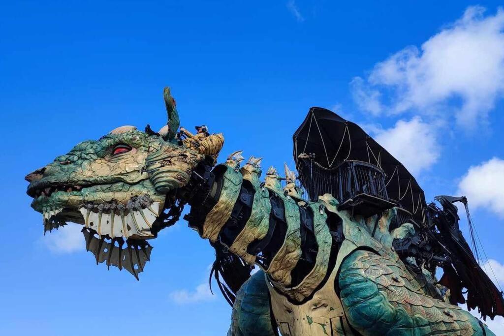 Studio Calais Front De Mer-Le Cocon Du Dragon-Classe 3 Etoiles Bagian luar foto