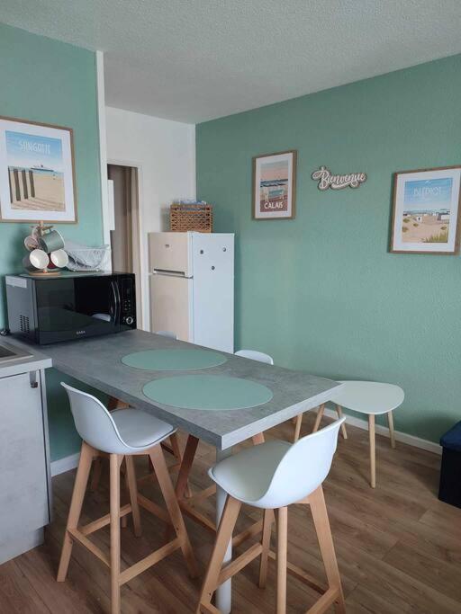 Studio Calais Front De Mer-Le Cocon Du Dragon-Classe 3 Etoiles Bagian luar foto